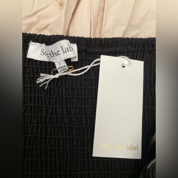 SOFIE THE LABEL POPLIN STRAPLESS BUBBLE DRESS Size L - Picture 8 of 8